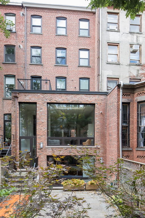 Bill Penner Fort Greene townhouse rear facade with extension