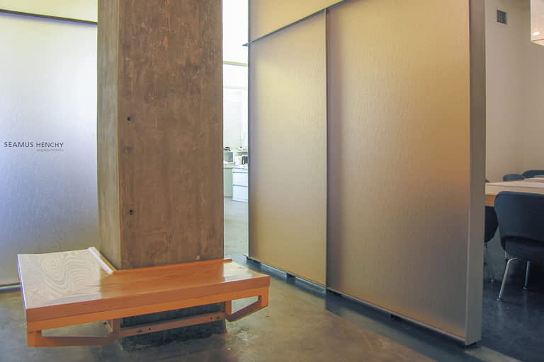 Bill Penner Architect Tribeca office column bench and panel system